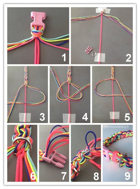 Kumihimo Diy, Diy Collar, Diy Dog Collar, Diy Dog Toys, Paracord Dog Collars, Dog Diy, Animal Babies, Collars Diy, Dog Clothes Diy