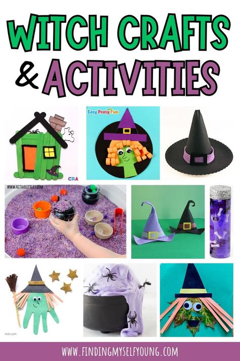 witch craft ideas for kids Spooky Activities, Halloween Crafts For Kids To Make, Décoration Table Halloween, Halloween Craft Activities, Craft Activities For Toddlers, Mummy Crafts, Spooky Halloween Crafts, Fun Halloween Activities, Halloween Crafts Preschool