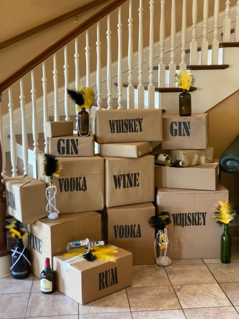 Bugsy Malone Themed Party, Peaky Blinders Party Decorations Ideas, Pesky Blinders Party, Peaky Blinders Themed Party Decorations, Proabition Party, Peaky Blinders Birthday Party, Peaky Blinders Decor, Peaky Blinders Party Theme, Peaky Blinders Birthday Theme