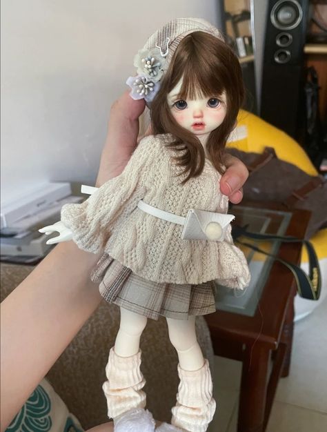 Doll Aesthetic Cute, Japanese Dolls Kawaii, Gyaru Bjd Doll, Cute Muffin Dress Bjd Doll, Bjd Doll Clothes, Mini Dollfie Dream, Bjd Dolls Girls, Paper Dolls Clothing, Doll Aesthetic