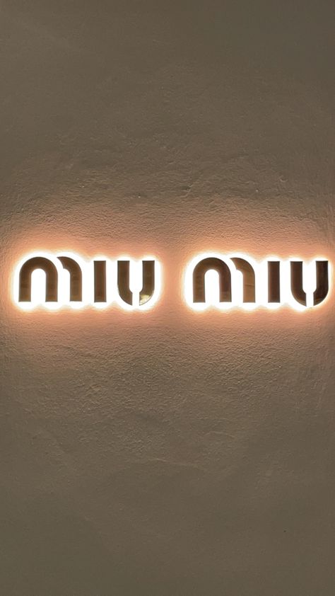 Miu Miu Wallpaper, Miu Miu Logo, Fashion Girly, Event Design, Miu Miu, Aura, Neon Signs, Collage, ? Logo