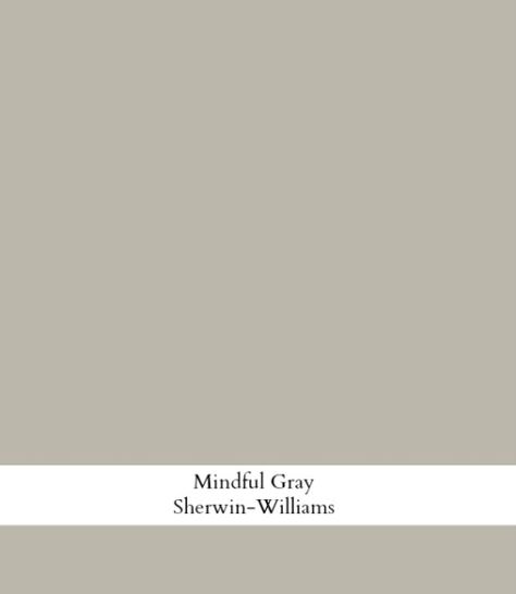 Sherwin Williams Mindful Gray Sherwin Williams Mindful Gray, Soothing Decor, Pearl Kitchen, Color Undertones, Mindful Gray Sherwin Williams, Color Spotlight, Warm Grey Paint Colors, Warm Gray Paint, Lakehouse Ideas