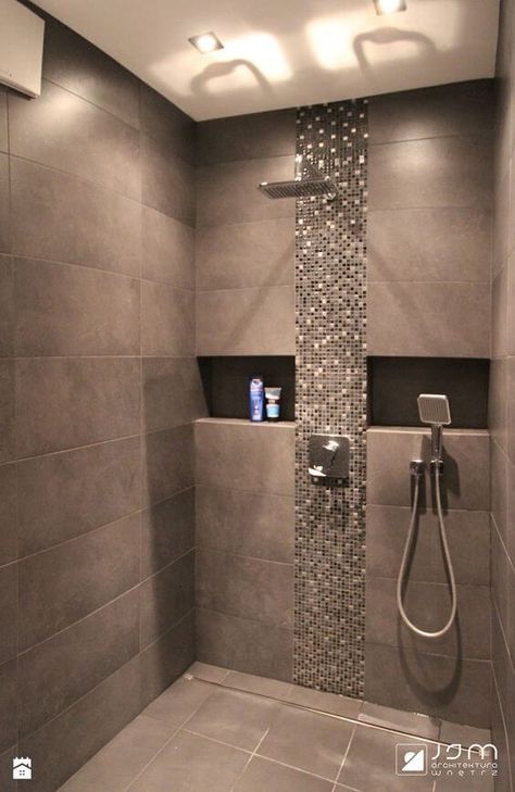 Half Bathroom Design, Drømme Bad, Bilik Air, Bathroom Shower Design, Bathroom Design Decor, Bathroom Remodel Designs, Bathroom Remodel Shower, Basement Bathroom, Simple Bathroom