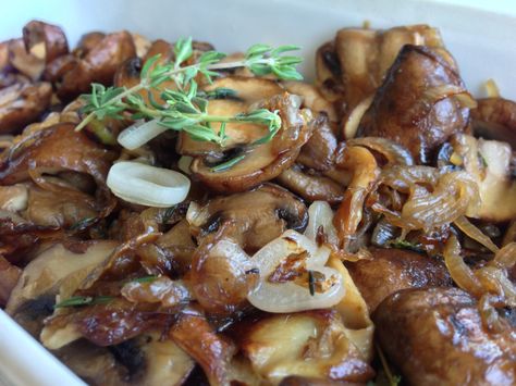 My Favorite Sautéed Mushrooms With Shallots And Thyme Mushroom Sauteed, Caramelized Onions And Mushrooms, Mushroom Ravioli, Mushrooms And Onions, Sage Butter, Sautéed Mushrooms, Best Pans, Seasonal Cooking, Mushroom And Onions