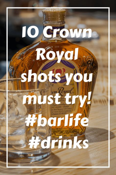 Crown Royal Whiskey is a Canadian brand that is an excellent base for many shots and cocktails. Also known as Seagram’s Crown Royal, the blended whiskey was first introduced to the US market in 1 Crown Royal Shots, Crown Royal Salted Caramel Drink Recipes, Salted Caramel Drinks, Crown Vanilla, Crown Royal Recipes, Shots Alcohol Recipes, Apple Shots, Crown Royal Whiskey, Caramel Drinks