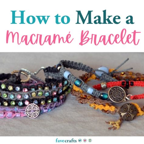 Macrame Bracelets With Beads Tutorial, Hemp Bracelet Tutorial, Knot Crafts, Hemp Bracelet Diy, Easy Diy Bracelets, Embroidery Thread Bracelets, Hemp Bracelet Patterns, Macrame Hangers, How To Macrame