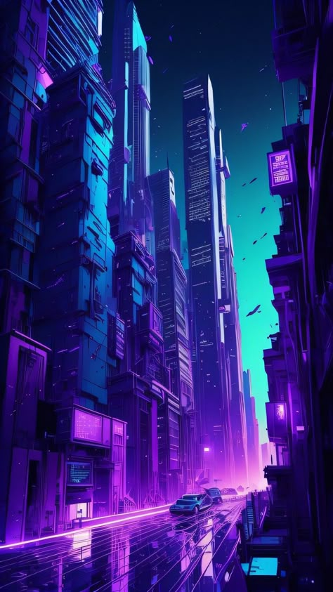 Cyberwave Wallpaper, Cyberpunk City Drawing, Neon Cyberpunk Background, Cyberpunk Aesthetic Anime, Dark Synthwave Aesthetic, Cyberpunk Phone Wallpaper, Neon City Aesthetic, City Phone Wallpaper, Cyberpunk Aesthetic Wallpaper