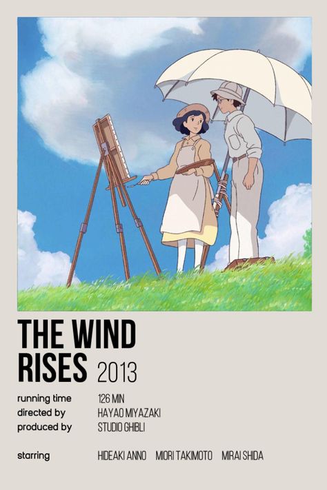 Studio Ghibli Minimalist Poster, Alternative Minimalist Album Covers Studio Ghibli, Ghibli Minimalist Poster, Studio Ghibli Printables, Studio Ghibli Quotes, Ghibli Poster, Studio Ghibli Films, The Wind Rises, Studio Ghibli Poster