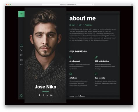 27 Best Resume Website Templates For Online CVs 2022 - Colorlib Web Developer Portfolio, Resume Website, Cv Website, Cv Original, Cv Inspiration, Webpage Template, 잡지 레이아웃, Portfolio Website Template, Online Resume