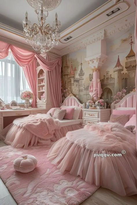 Princess Bedroom Ideas: Creating a Magical Haven for Your Little Royalty - Puqqu Coquette Rooms, Barbie Cottage, Fairytale Bedroom, Princess Bedrooms, Barbie Bedroom, Princess Bedroom, Pink Bedroom Decor, Makeover Bedroom, Oc Inspo