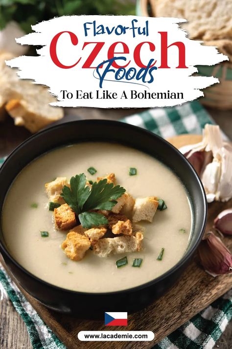 Czech Food: 26 Hearty and Traditional Foods to Taste Czech Soup Recipes, Bohemian Breads, Czech Recipes Dinners, Czech Recipes Bohemian, Czech Recipes Traditional, Bohemian Recipes, Slovenian Recipes, Bohemian Food, Slovakian Food