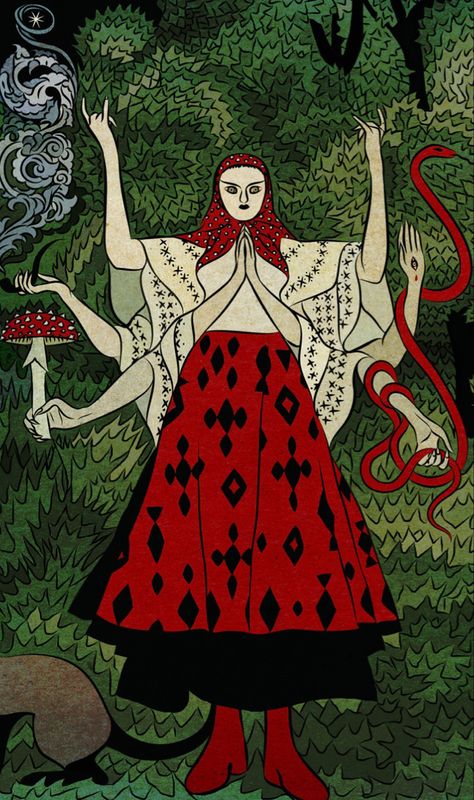 Tin Can Forest, Tin Can, Snakes, A Woman, Tin, Forest, Red, Black, Art