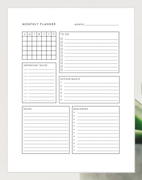 Minimalist Monthly Planner, Downloadable Personal Monthly Planner, Printable Monthly Planner, Digital Monthly Planner printablemonthlyplanner #paperlessplanner #printable🍹 Weekly Planner Template Student, Weekly Planner Template Landscape, Weekly Planner Template Goodnotes, Planner Template Landscape, Cute Weekly Planner Template, Aesthetic Weekly Planner Template, Free Goodnotes Planner Template, Cute Planner Template, Weekly Planner Template Free Printable