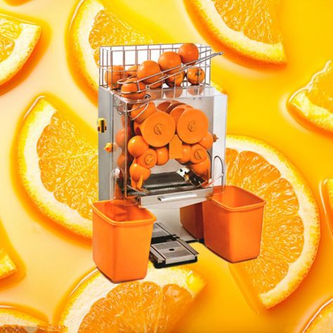 Orange juice making machine Orange Juice Machine, Commercial Juicer, Juice Making, Juice Squeezer, Cold Press Juicer, Juicer Machine, Fruit Juicer, Orange Citrus, Juice Extractor