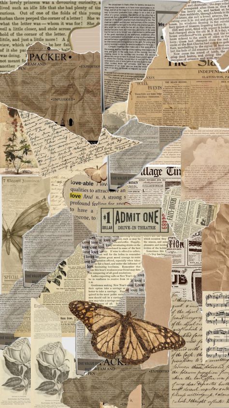 Featured Photo Facebook Aesthetic, Newspaper Collage, Cat Phone Wallpaper, Drawings For Boyfriend, Diy Photo Book, Vintage Paper Background, Black Wallpaper Iphone Dark, Scrapbook Printing, Magazine Collage