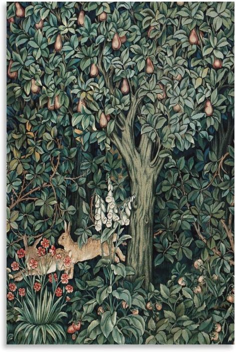 William Morris Vintage Forest Rabbit Plant Posters & Prints Canvas Wall Art Farmhouse Gallery Aesthetic Room Decor for Bedroom Bathroom 08x12inch(20x30cm) : Amazon.ca: Home Forest Rabbit, Plant Posters, Gallery Aesthetic, Vintage Forest, Forest Tapestry, Wall Art Farmhouse, Decor For Bedroom, Nursery Wallpaper, Wall Posters