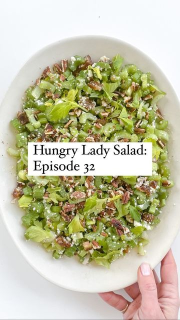 Kat Can Cook Celery Salad, Celery Date Feta Salad, Leftover Salad What To Do With, Kat Ashmore Recipes, Kat Can Cook Salad, Hungry Lady Salad Recipes, Hungry Lady Salad, Kat Can Cook, Salad With Dates