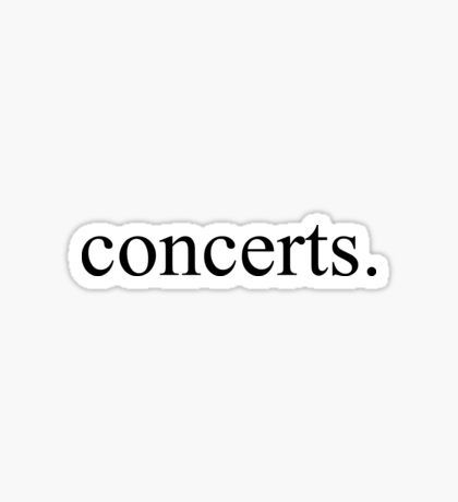 Music Stickers Aesthetic, Concert Stickers, Concert Scrapbook, Concert Quotes, Bujo Themes, Stickers Random, Orchestra Music, Music Journal, Computer Music