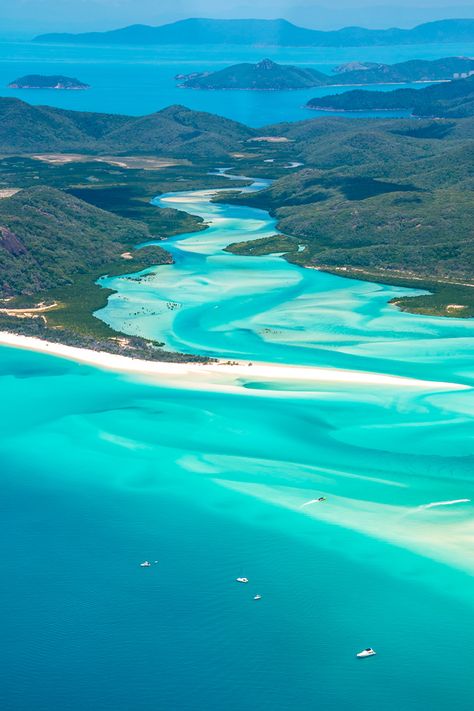 #Whitsundays Aerial flight, #Australia Whitsunday Islands Australia, Vacation Australia, Australia Whitsundays, Whitsundays Australia Aesthetic, Whitsunday Islands, Road Trip Australia, Australia Beaches, Travelling Australia, Australia Nature