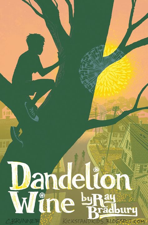 Fantasy Aesthetic Book Cover, Illustrated Fantasy Book Covers, Fairytale Book Cover Illustration, Dandelion Wine Ray Bradbury, Sweet Dandelion Book, Wine Cover, Dandelion Wine, Summer Reading Challenge, Wine Book