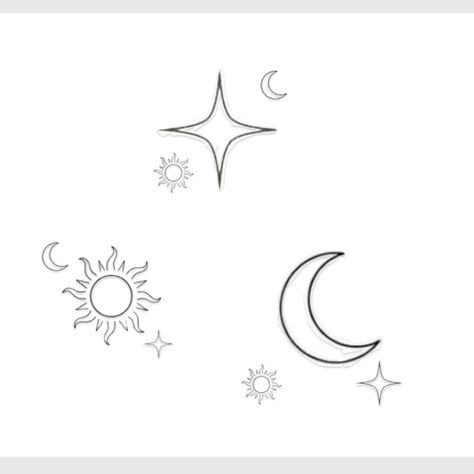 Sun Moon And Stars Sister Tattoo, Sun Moon Star Trio Tattoo, Sun Moon Star Friend Tattoo, Sun The Moon And The Stars Tattoo, Moon Sun And Stars Tattoo Matching, Small Sun Moon And Stars Tattoo, Star Moon Sun Tattoo Friends, Moon And Stars Matching Tattoo, Best Friend Sun And Moon Tattoos