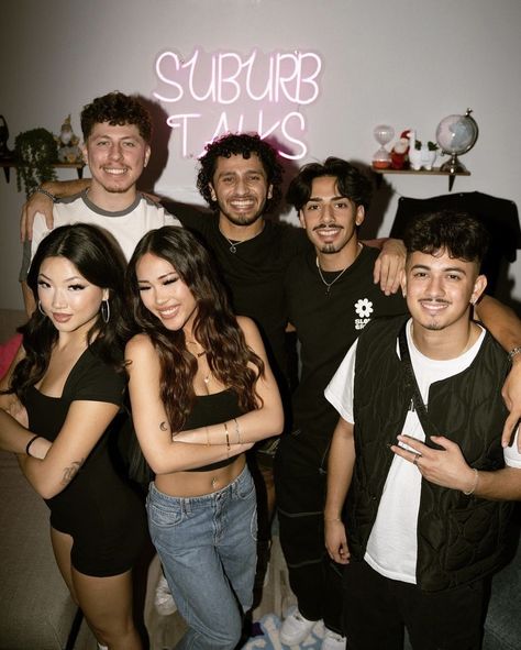 #suburbtalks #youtube #podcast #sean #nick #maru #christine #cynthia #sage #devin Suburb Talks, Youtube Podcast, Elizabeth Lail, Aaron Warner, Under The Influence, Good People, Love Of My Life, Cute Wallpapers, Youtubers