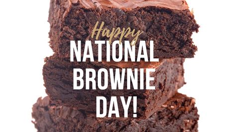 Happy national Brownie day! December 8th National Brownie Day, December Food, Facebook Story, Professional Social Media, Food Holidays, Design Edit, Marketing Firm, Cheat Day, Story Template