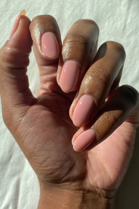 Light pink nail polish