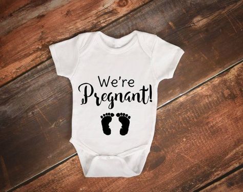 We're Pregnant Announcement https://www.etsy.com/listing/582352796/were-pregnant-pregnancy-announcement?ref=shop_home_active_48 #grcdesigns #pregnant #pregnancyannouncement #bloggers #momlife #mom #baby #babyannouncement #potd #instagood #love #shopping #etsyshop #shopsmall #etsyfinds #etsy #gift #holdthemoments #keepsakes #shopsmall #etsygifts Dad Pregnancy Announcement, Pregnant Announcement, We're Pregnant, Announcement Onesie, Pregnancy Announcement Onesie, Pregnancy Ideas, Sports Medals, I Love Us, Onesies Baby