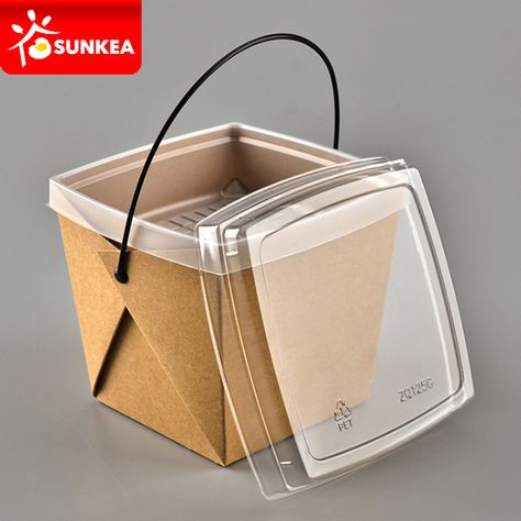 Food Packaging Ideas, Takeout Packaging, Food Delivery Packaging, Salad Packaging, Paper Container, Takeaway Packaging, Food Paper, Packaging Snack, Disposable Food Containers