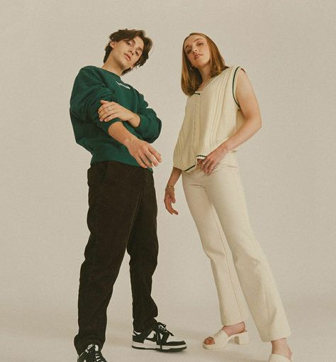 Duo Drawing Reference Poses, Orlando Family, Sibling Poses, Iconic Duo, Image Reference, Couple Poses Reference, Johnny Orlando, People Poses, Human Reference