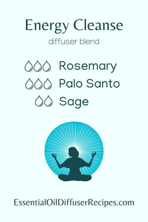 The Energy Cleanse essential oil diffuser blend contains rosemary, palo santo, and sage essential oils. Energy Cleansing Diffuser Blends, Cleansing Essential Oils Diffuser Blends, Palo Santo Diffuser Blend, Sage Essential Oil Blends, Rosemary Essential Oil Blends, Diffuser Cleaning, Sea Magic, Somatic Therapy, Palo Santo Essential Oil