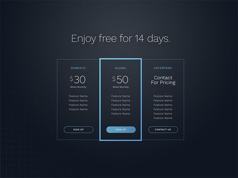 25 Creative Pricing Table Designs for Inspiration - Hongkiat Price Table, Ux Design Trends, Price List Design, Brand Guidelines Template, Pricing Table, Ceiling Light Design, Table Designs, Pretty Top, App Ui Design