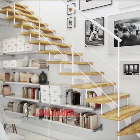 Tim Templeton, Office Under Stairs, Shelves Under Stairs, Open Loft, Stairs Design Interior, Small Condo, Loft Stairs, House Extension Design, Modern Cabin