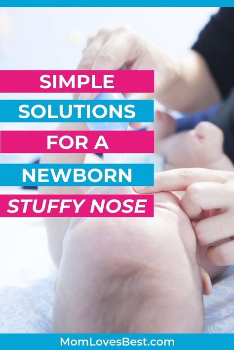 Obviously, babies are unable to blow their nose on their own just yet which is why congestion is harder on them compared to older kids or adults. Thankfully, there are tons of ways we can help them. Here are a few simple solutions for a newborn's stuffy nose.   #newborncare #babycare #babyhealth #babystuffynose #babystuffynose Newborn Stuffy Nose, Baby Nasal Congestion, Baby Stuffy Nose, Congested Nose, Stuffy Nose Remedy, Dry Nose, Newborn Baby Tips, Sick Baby, Advice For New Moms