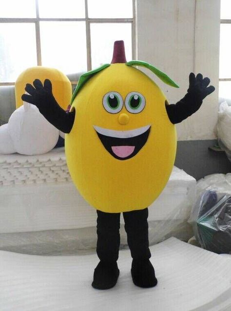 CosplayDiy+Unisex+Mascot+Costume+Hot+Sale+Fruit+Yellow+Lemon+Plush++Costume+for+Christmas Christmas Party Costume, Cheap Suits, Character Mascot, Cartoon Costumes, Unique Costumes, Suits Design, Suit Fabric, Mascot Costumes, Cartoon Character