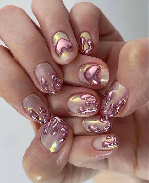 2024 Nails, Hello Nails, Hippie Nails, Her Nails, Soft Nails, Kawaii Nails, Nails 2024, Nail Art Ideas, Minimalist Nails