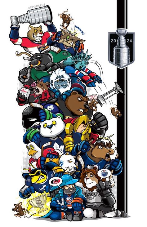 Ice Hockey Wallpaper, Nhl Mascots, Portland Winterhawks, Toronto Maple Leafs Wallpaper, Maple Leafs Wallpaper, Monsters Art, Nhl Stanley Cup, Angry Bear, Hockey Pictures