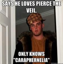 My friend does this with bvb too, she says she loves them and only know knives & pens but calls it pens and knives and with pierce the veil she only knows king for a day ...  -.- Steve Meme, Marina Joyce, Bad Luck Brian, Pharmacy Humor, Nursing Humor, Kris Kristofferson, James Franco, Pet Peeves, Chuck Norris