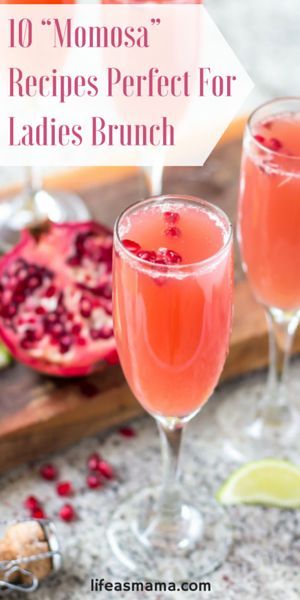 You’ve probably heard of a mimosa. But what about a momosa? Take a classic drink, add some domestic flair (a.k.a. different ingredients that moms love), and voila! You’ve got yourself a sweet little something for moms to enjoy with their friends. Here are 10 perfect recipes. Best Mimosa Recipe, Pomegranate Mimosa, Parfait Bar, Ladies Brunch, Mimosa Recipe, Wedding Brunch, Summer Cocktail Recipes, Pomegranate Juice, Brunch Ideas