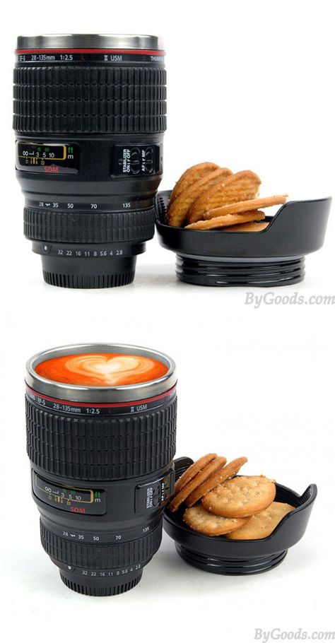 Creative Travel Camera Lens Mug #mug #camera Camera Lens Mug, Camera Mug, Cute Gifts For Her, Travel Camera, Photography Gear, Camera Gear, Unusual Gifts, Camera Accessories, Big Sale