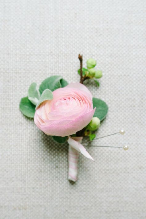 Peony Boutineer, Peony Boutonniere, Ranunculus Boutonniere, Pink Boutonniere, Pink Ranunculus, Wedding Flowers Peonies, Rose Boutonniere, Prom Flowers, Flower Centerpieces Wedding