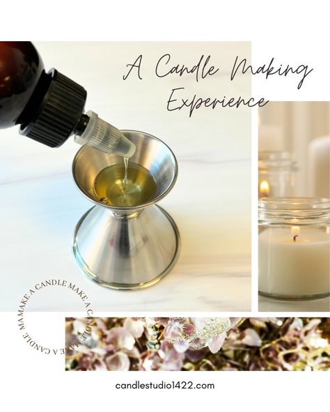 Love candles? Why not make one that’s uniquely yours? 🌿💛 The Soy Candle Making Experience lets you create a custom fragrance, choose from seasonal scents, and pour your candle into a stylish concrete or glass vessel. It’s the perfect activity to relax, unwind, and make memories with friends and family. Book ahead and let your creativity shine! ✨ #DIYCandleWorkshop #CustomCandleExperience #SoyCandles #CandleMakingNearMe #CandleStudio1422 #BookNow Soya Wax Candles Handmade, How To Melt Soy Wax For Candles, Why Soy Wax Candles, Soy Candle Scents Recipes, How To Take Candle Wax Out Of Jar, Candal Making At Home, Candle Scents Recipes, Candle Workshop, Memories With Friends