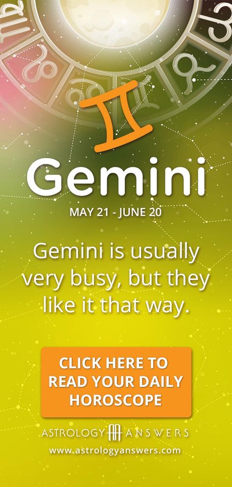 Gemini always has something going on, they're total busy bees, but that's ok! The prefer to be on the go and occupied with obligations most of the time. Is your zodiac sign Gemini? Be sure to check your daily horoscope today! #astrology #horoscope #zodiac #gemini Gemini Horoscope Today, Gemini Today, Gemini Star, Zodiac Sign Gemini, Today's Horoscope, Free Daily Horoscopes, Mbti Types, Gemini Life, Zodiac Gemini