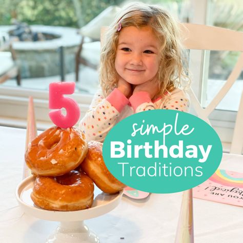 Making Birthdays Special, Birthday Donut Cake, Breakfast Kids, Donut Birthday Cake, Cake Breakfast, Candy Poster, Donut Cake, Birthday Donuts, Birthday Traditions