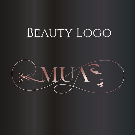 Mua Logo, Logo Beauty Salon, Makeup Wallpapers, Makeup Logo, Logo Beauty, Artist Logo, Beauty Logo, Initial Letter, Initial Letters