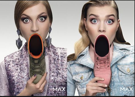 shoes Advertisement Examples, Shoe Advertising, Pinterest Advertising, Good Advertisements, Advertising Ideas, Creative Advertising Design, Creative Jobs, Funny Ads, Publicidad Creativa