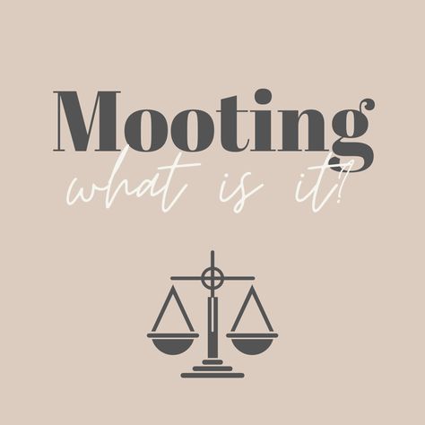 If you are in law school, “mooting” is inevitable, so you may as well reconcile that in your brain right now.   How often you choose to compete is up to you though. Most, if not all, schools have clubs dedicated to “mooting” that compete regionally, if not nationally, that you can join. However, most law schools have a required moot for students in their first year.  Katya shares her experience with her first-ever moot in her medium article! Moot Court, Law School Life, Law Student, School Life, Law School, Your Brain, Study Tips, First Year, Pretty Things