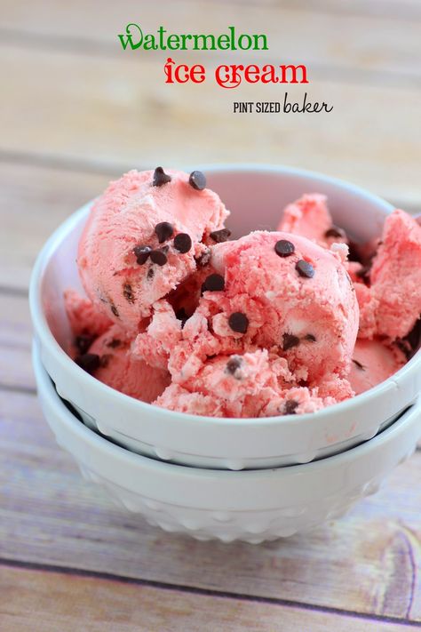 Salted Watermelon Ice Cream {No Churn} Watermelon Puree, Leftover Watermelon, Watermelon Ice Cream, Watermelon Ice, Flavor Ice, No Churn Ice Cream, Brain Freeze, Fruity Desserts, Ice Cream Popsicles