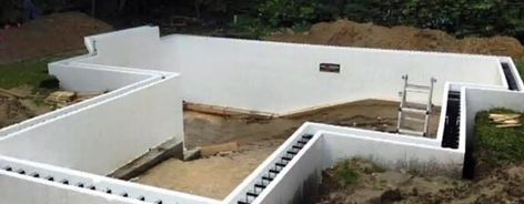 ICF Pools: Building Swimming Pools with Insulated Concrete Forms | Fox Blocks Icf Swimming Pool, Icf Pool Plans, Icf Pools, Homemade Swimming Pools, Pool Business, Icf Blocks, Swimming Pool Plan, Build Your Own Pool, Concrete Basement